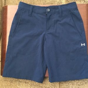 Under Armour boys youth golf shorts.